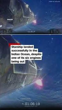SpaceX mega-rocket explodes after landing in Indian Ocean