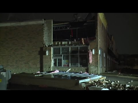 Lincoln Park building suffers major damage after strong storms prompt tornado warning