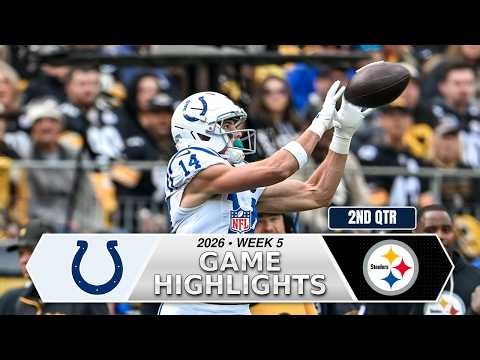 Indianapolis Colts vs. Pittsburgh Steelers | Game Highlights 2nd-Qtr | Oct 11, 2026 Week 5