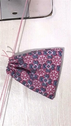 Sewing drawstring bags has never been easier! #sewing #sewinghacks #diybag