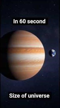 Universe Size Comparison in 60 seconds 🌎🌌​ (How big is Universe)