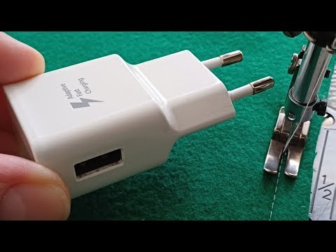 Use a mobile charger instead of expensive sewing accessories.