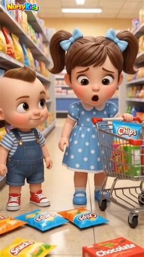Good Habits for Kids 🛒 Don't Make a Mess in the Store! | Nursery Rhymes & Kids Songs #shorts