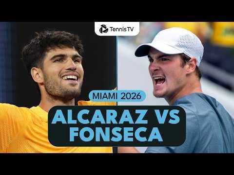 Carlos Alcaraz vs Joao Fonseca First-Ever Meeting! | Miami 2026 Highlights