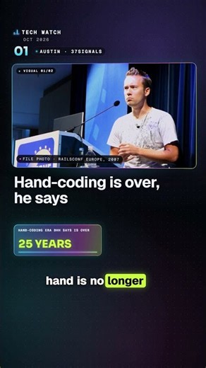 Writing Code by Hand is Over, Says the Rails Creator