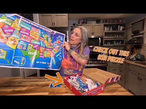 Sturdy Kids USA States Puzzle - Numbered & Comes With a Map