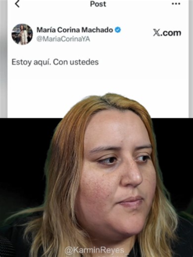 María Corina Machado ya está en Venezuela