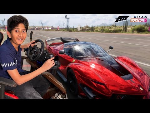 Bought FERRARI in Forza Horizon 5😳REAL STEERING WHEEL Gameplay