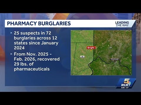 Burglary in Indiana leads investigators bust multi-state pharmacy burglary ring