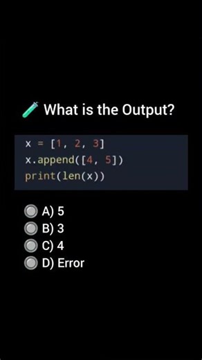 Python Output Challenge 😳 | List.append() Trick Most Beginners Miss