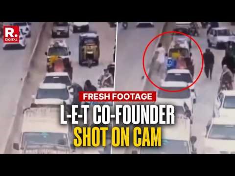 BREAKING: Moment Of LeT Co-Founder Assassination Attempt Caught On CCTV | Lahore | Amir Hamza