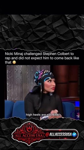 Nicki Minaj Challenges Stephen Colbert to a RAP BATTLE! 😂🔥 His Response Is Hilarious!