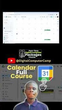 Google Calendar Interface Explained | How to Navigate Calendar Views (Month, Week & Settings)