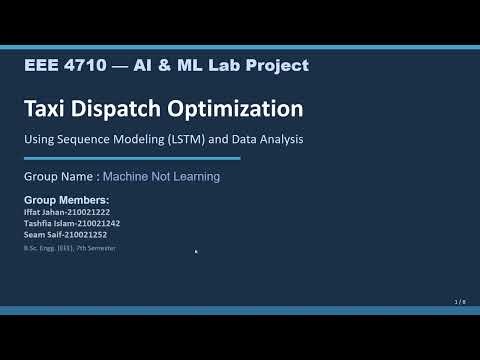Taxi Demand Forecasting Using LSTM | NYC Yellow Taxi 2025 | AI/ML Lab Project | EEE 4710