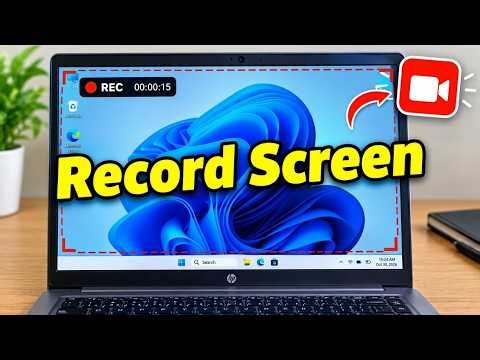 How to Record Screen on Laptop & PC (Windows 11 & 10) | Screen Recording Tutorial