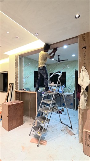 Luxury Kitchen Cabinet Build | Carpenter Skills in Action👌 #shortvideo