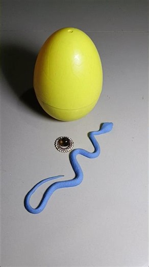 blue snake and yellow egg #creepypasta #egg #scary #eggs #horror