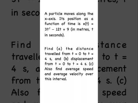 Calculating Distance and Displacement for cases where the particle reverses its direction.