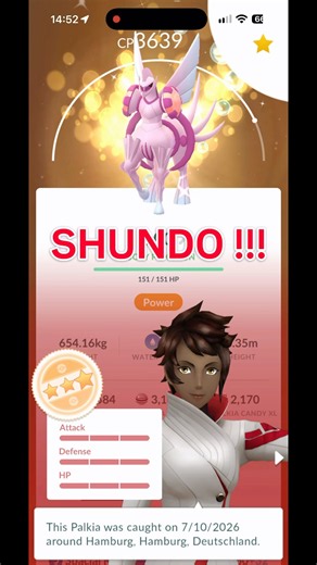 Lucky Shundo Origin Form Palkia to Level 50! ✨ Spacial Rend | Pokémon GO