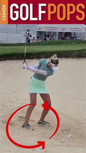 World No. 1 Nelly Korda’s bunker shot ⛳