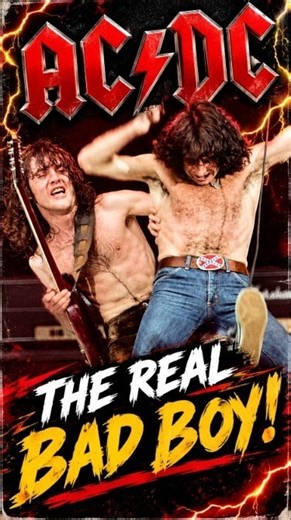 AC/DC: The Real Bad Boy! #acdc #angusyoung #bonscott #rocknroll