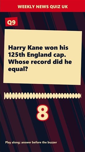 Can you answer this? UK News Quiz Q9