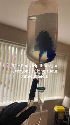 THE BLUE DRIP THAT’S GOT EVERYONE TALKING ABOUT MITOCHONDRIA. Meet Methylene Blue IV Therapy. Benefits: * Brain health & cognitive function * Focus & mental clarity * Mitochondrial function * Cellular energy production * Oxidative stress A full medical consultation is required before administration, including medication checks. #brain #biohacking #fyp #blue #mitochondria
