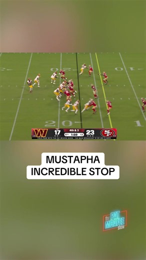 Malik Mustapha Incredible Stop vs Washington Commanders — 49ers Highlight
