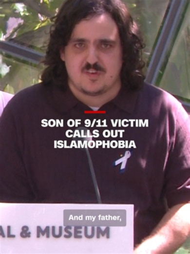 During the reading of names at the September 11 memorial service in New York, the son of one victim of the 2001 terror attacks condemns hatred and Islamophobia.