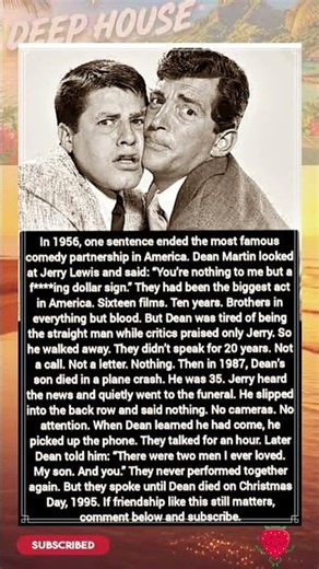 They Didn’t Speak for 20 Years… Until This Emotional Reunion | Dean Martin & Jerry Lewis Story'