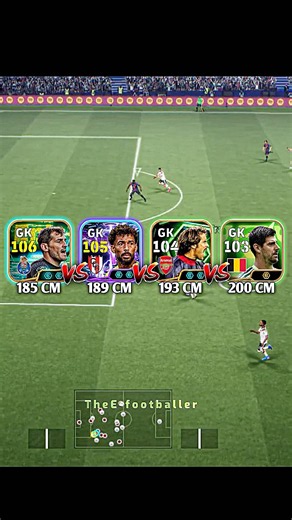 185 CM TO 200 CM GK VS Blitz Curler | #efootball #efootballmobile #shorts