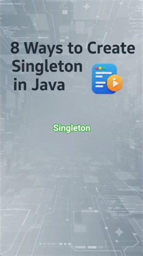 8 Ways to Create a Singleton Class in Java 🚀 | Singleton Design Pattern #java #coding