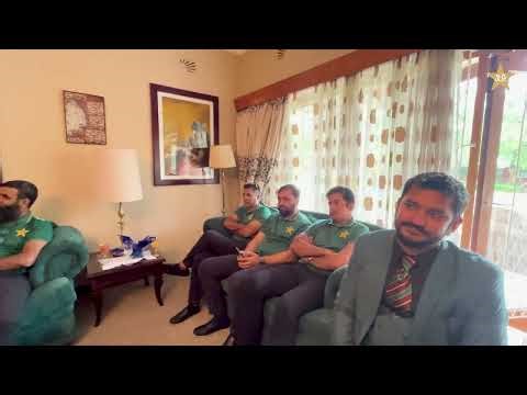 Pakistan Ambassador to Zimbabwe, Muhammad Amjad Aziz Qazi, hosted a reception for the U19 team 🤝