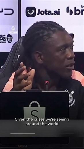 Clarence Seedorf calls out genocide in first Corinthians press conference | AJ Shorts