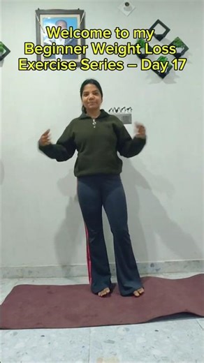 Welcome to my Beginner Weight Loss Exercise Series Day17#weightloss #homeworkout #trendingshorts