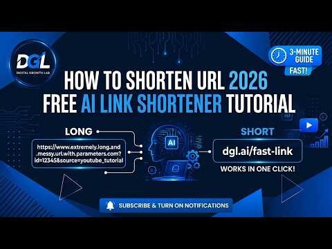 How to Shorten URL Using AI How to Create a Short Link | Best AI URL Shortener (Under 3 Minutes)