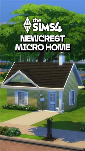 Yellow Newcrest micro home The Sims 4 build challenge 🌼