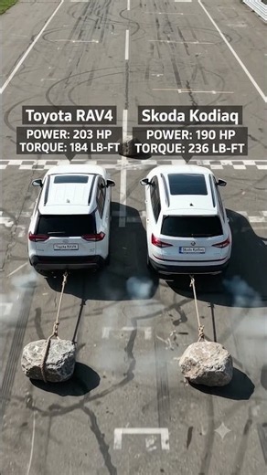 Toyota RAV4 vs Skoda Kodiaq 2026 Pulling Test Best Car Sweden