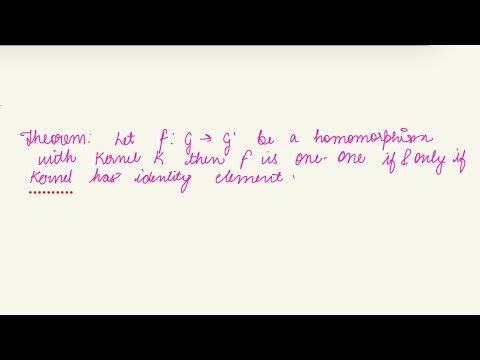 Homomorphism is One-One iff Kernel = {e} | Group Theory Proof Explained | Learnify