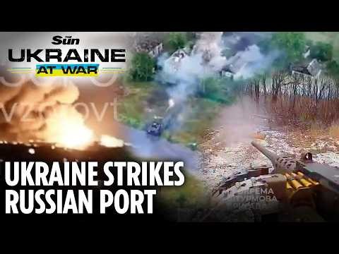 Ukrainian drones strike Russia's largest oil export terminal as tanks raid Nove Shakhove