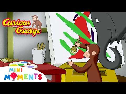 George Paints A Masterpiece!🎨 | Curious George | Compilation | Mini Moments