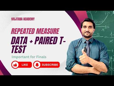 Repeated Measure Data , Paired t-test