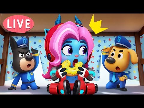 🔴LIVE | Let's Play Safe | Useful Stories | Safety Rules | Police Cartoon | Sheriff Labrador