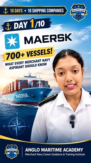DAY 1/10 ⚓ MAERSK | 700+ Vessels! What Every Merchant Navy Aspirant Should Know