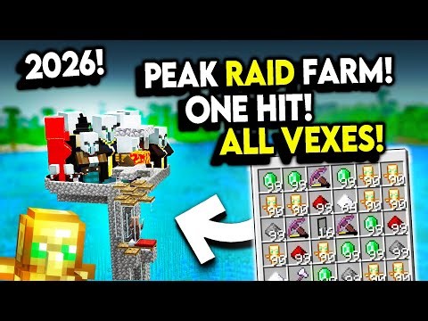 1,750 In 5 Minutes! BEST New RAID Farm in Minecraft 1.21+
