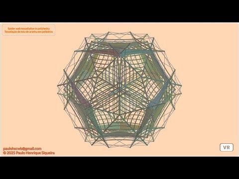 Tesselação de teia de aranha / Spider web tessellation - Grande Dodecicosidodecaedro Ditrigonal