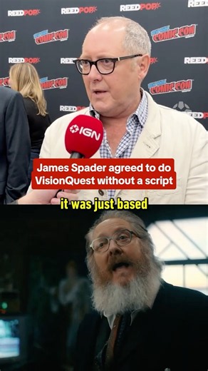 James Spader agreed to return as Ultron before reading a VisionQuest script. #nycc #mcu #visionquest