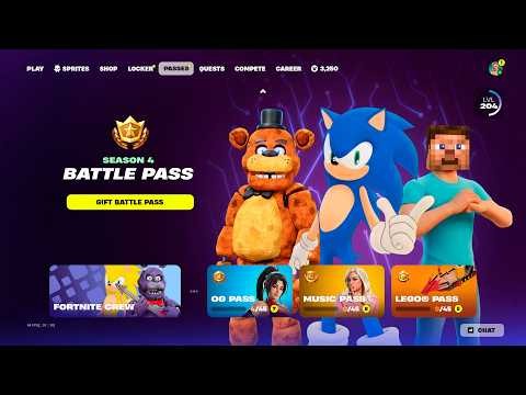 NEW BATTLE PASS..!! SEASON 4 CHAPTER 7 SKINS!!