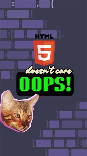 Did you know that HTML doesn't care about mistakes?