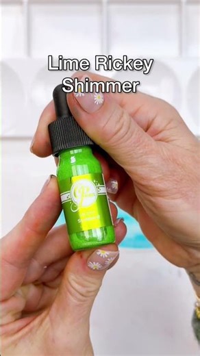 Wet-on-wet watercolor technique with Lime Rickey Shimmer and Oh Boy Ink Refill #cardmaking